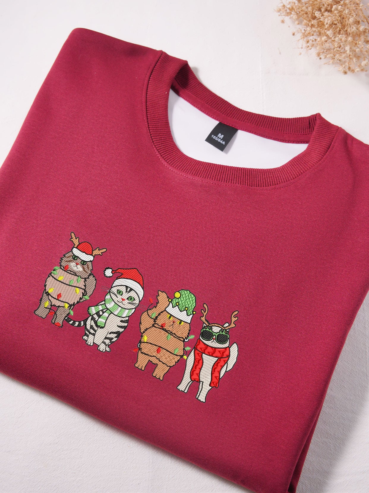 Cute Animal Embroidered Christmas Hoodie - Stylish Winter Warm Sweatshirt, Essential Holiday Gift