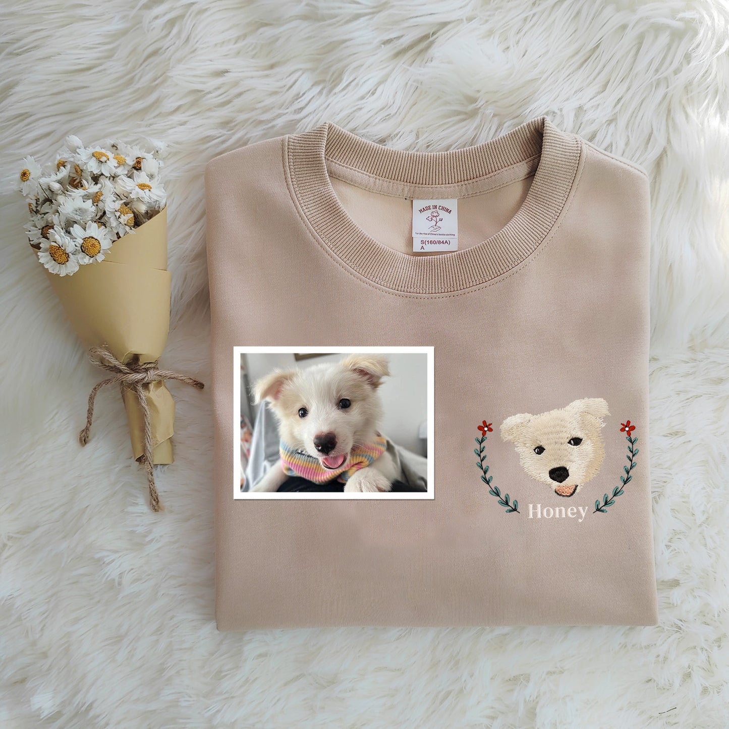Custom Embroidered Doggy Designs: Stylish Sweatshirts