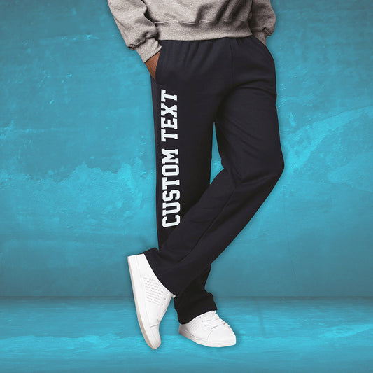 Personalized Embroidery Men's Casual Athletic Pants - Customizable Text & Location for Ultimate Style and Comfort!