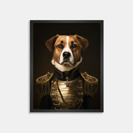 Gold Armored Pet Portrait