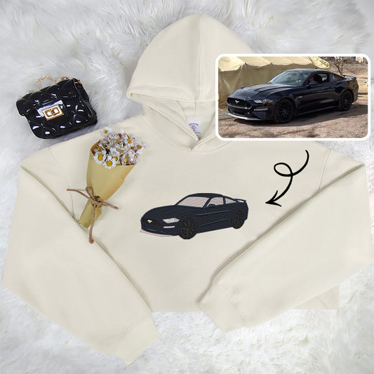 Personalized Automotive Stitched Hoodie: Rev Up Your Wardrobe