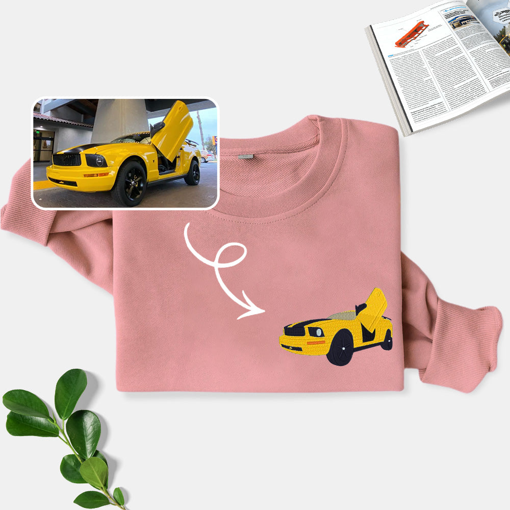 Drive in Style: Customized Embroidered Supercar Hoodie