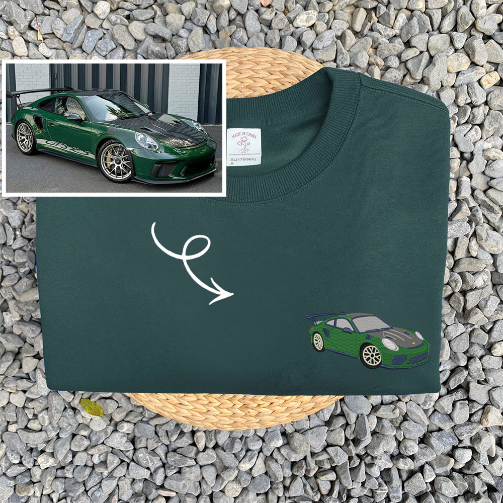 Personalized Automotive Stitched Sweatshirt