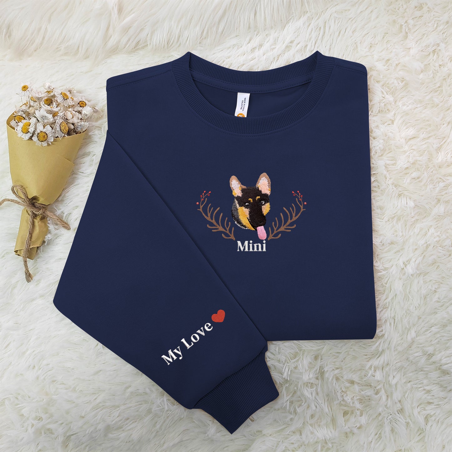 Personalized Pup Embroidered Sweatshirts - Stay Cozy and Cute