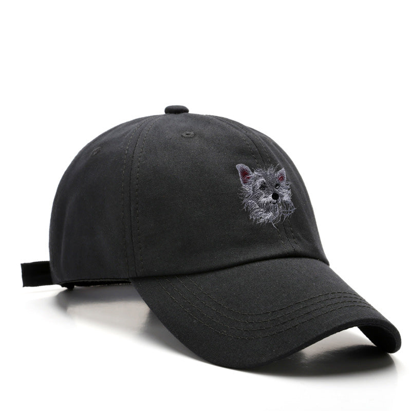 Trendy custom embroidered baseball cap, text and photo embroidery