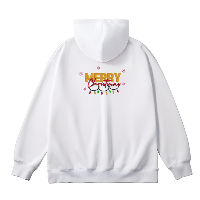 Custom embroidered hoodies, upload family or pet photos for personalized DIY, the perfect holiday gift.