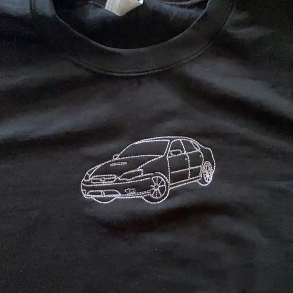 Custom car embroidered sweatshirt hoodie