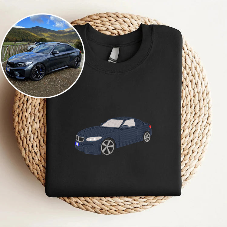 Drive in Style: Custom Car Logo Embroidery Sweatshirt