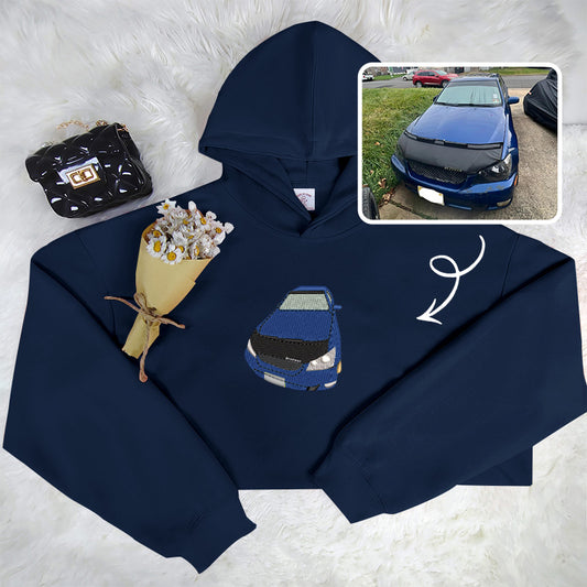 Cruise in Style: Personalized Embroidered Car Sweatshirt