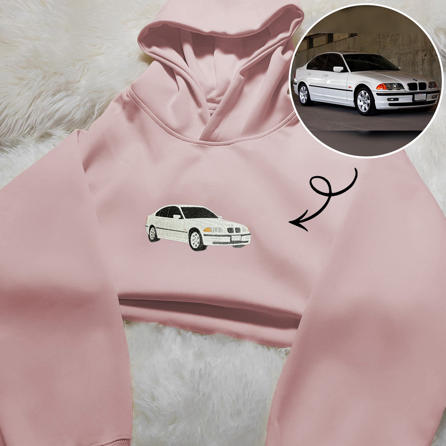 Tailor-Made Car Embroidery Hoodie