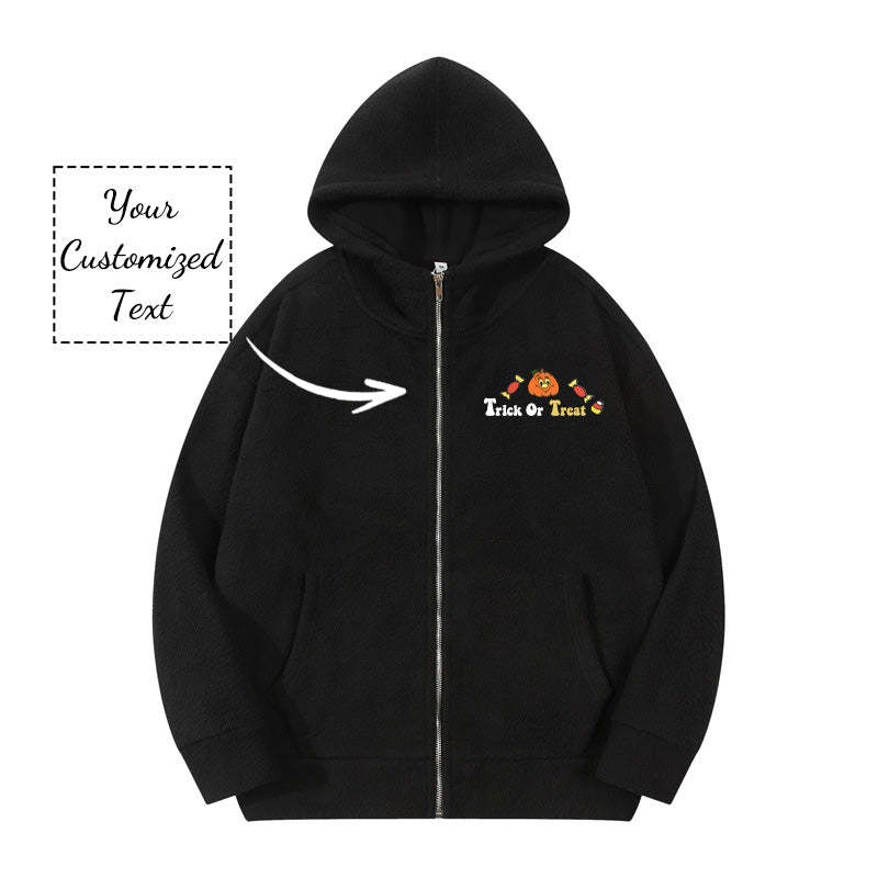 Special Edition Embroidered Couple Hoodie for Halloween - A Unique Holiday Gift"