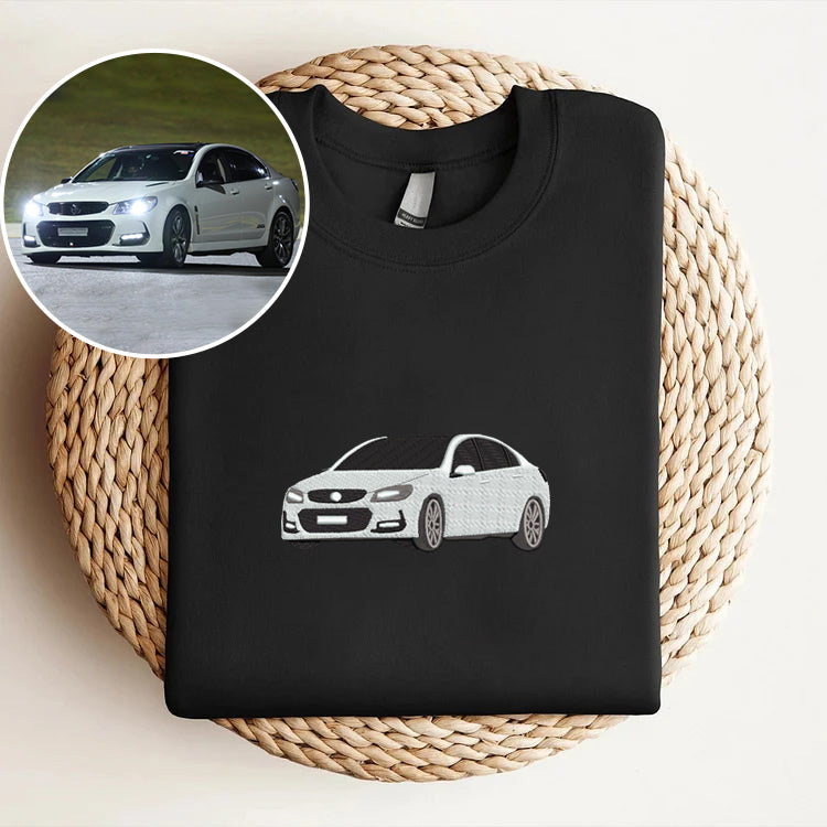 Customize Your Ride: Car Inspired Embroidered Sweatshirt