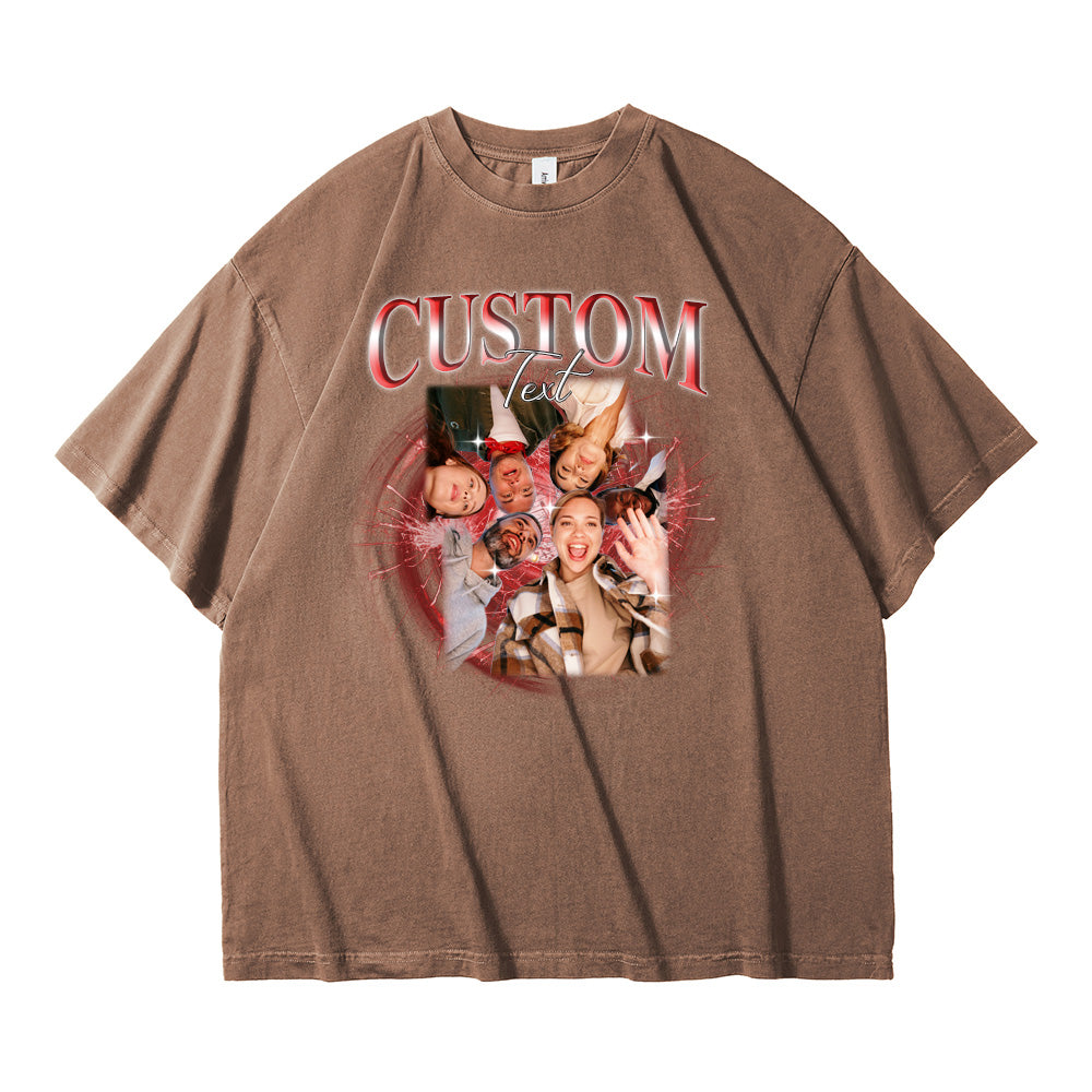 Custom Photo Printed Vintage T-Shirts