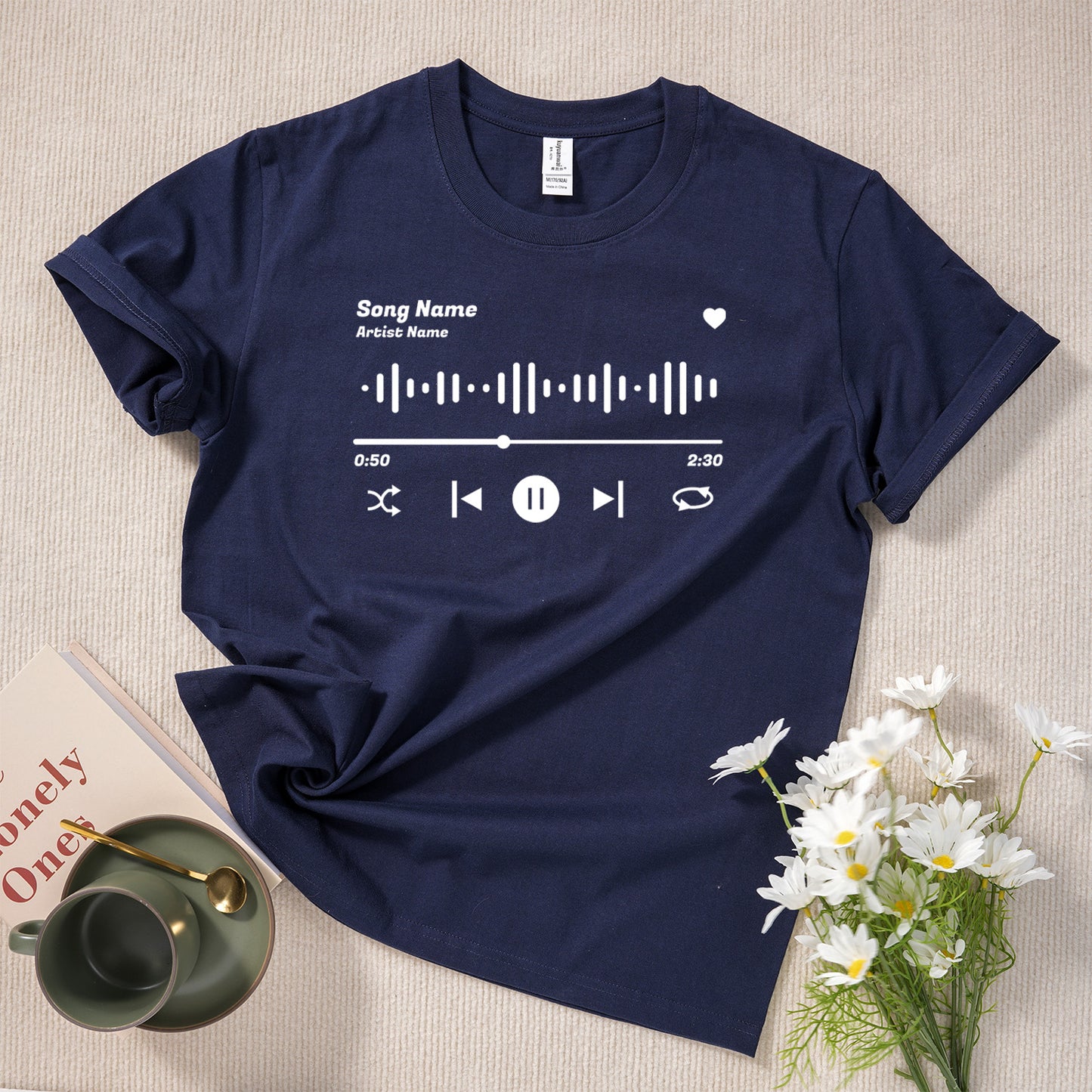 Custom Song Name Printed T-Shirt Sweatshirt, Custom Favorite Artist Tee