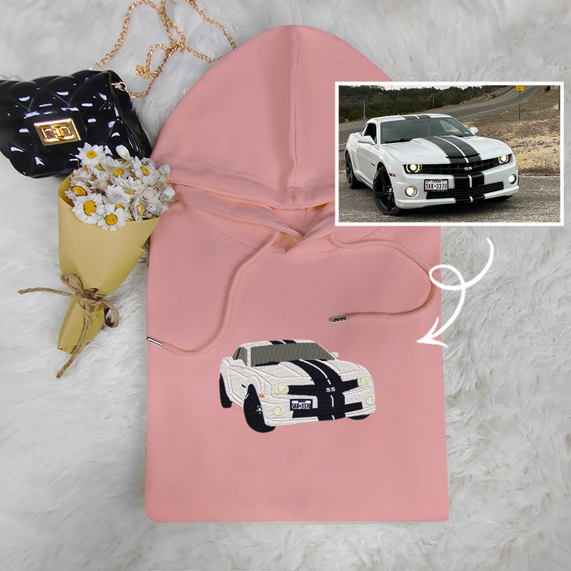 Drive in Style: Customized Embroidered Car Sweatshirt