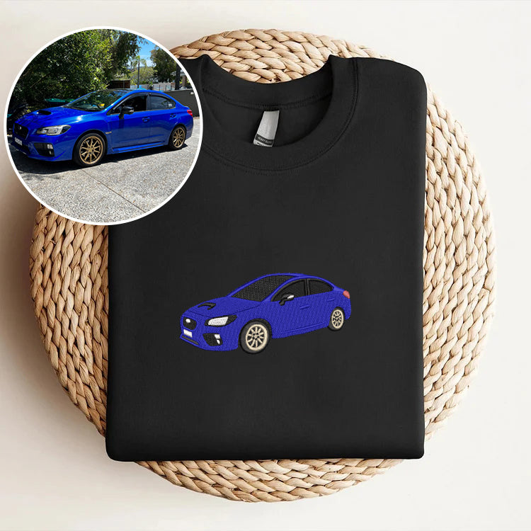 Cruise with Personality: Custom Car Embroidery Sweatshirt