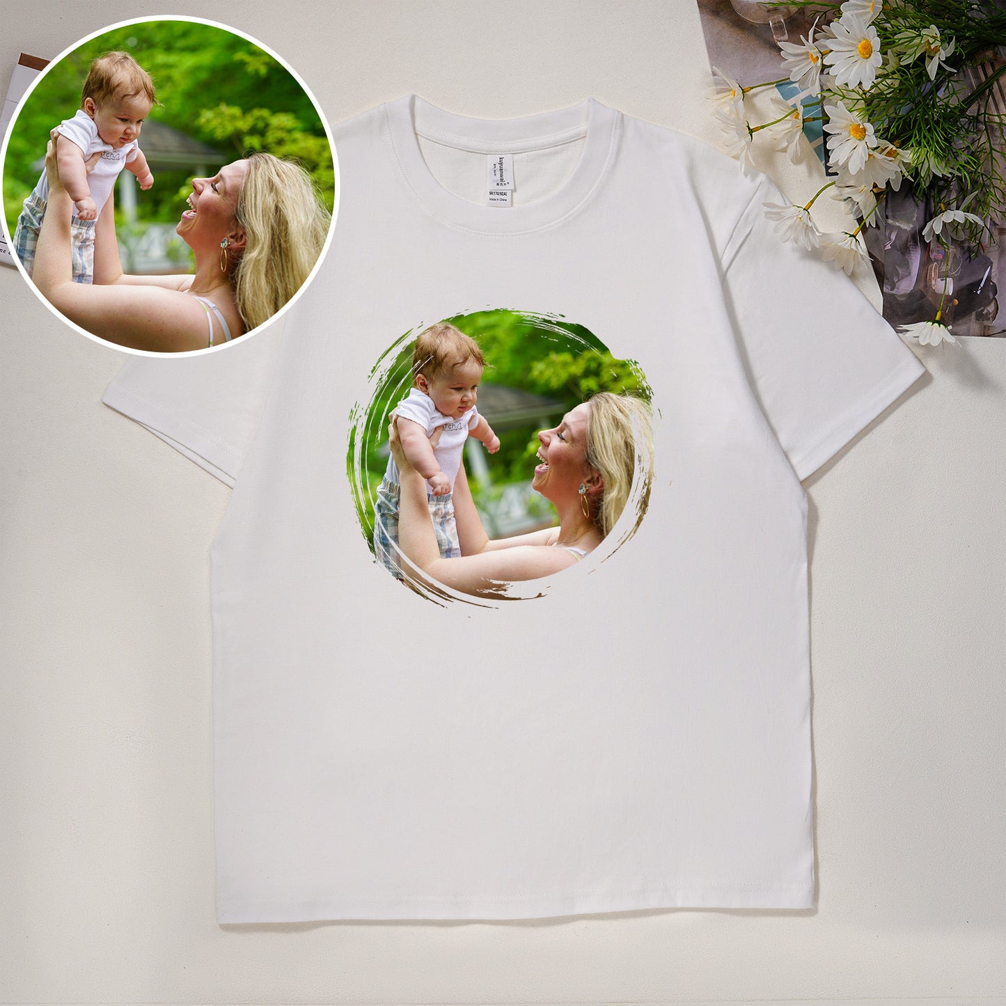Personalized Photo Print T-Shirt, Stand Out with Vibrant Colors and Memories on Your Tee!