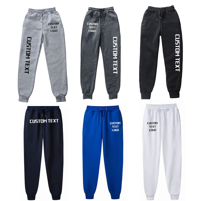 Custom Embroidered Sweatpants for Men and Women - Comfortable Long Pants for Active Lifestyle - Unique Designs Perfect for Sports and Casual Wear