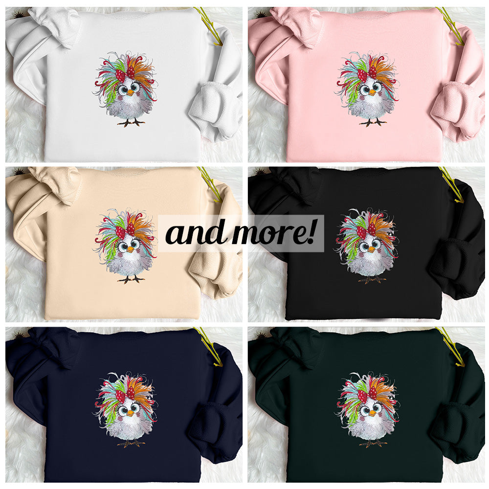 Customizable Cool Chick Embroidery T-shirt/Sweatshirt/Hoodie - Unique Designs for Young Fashion Enthusiasts!