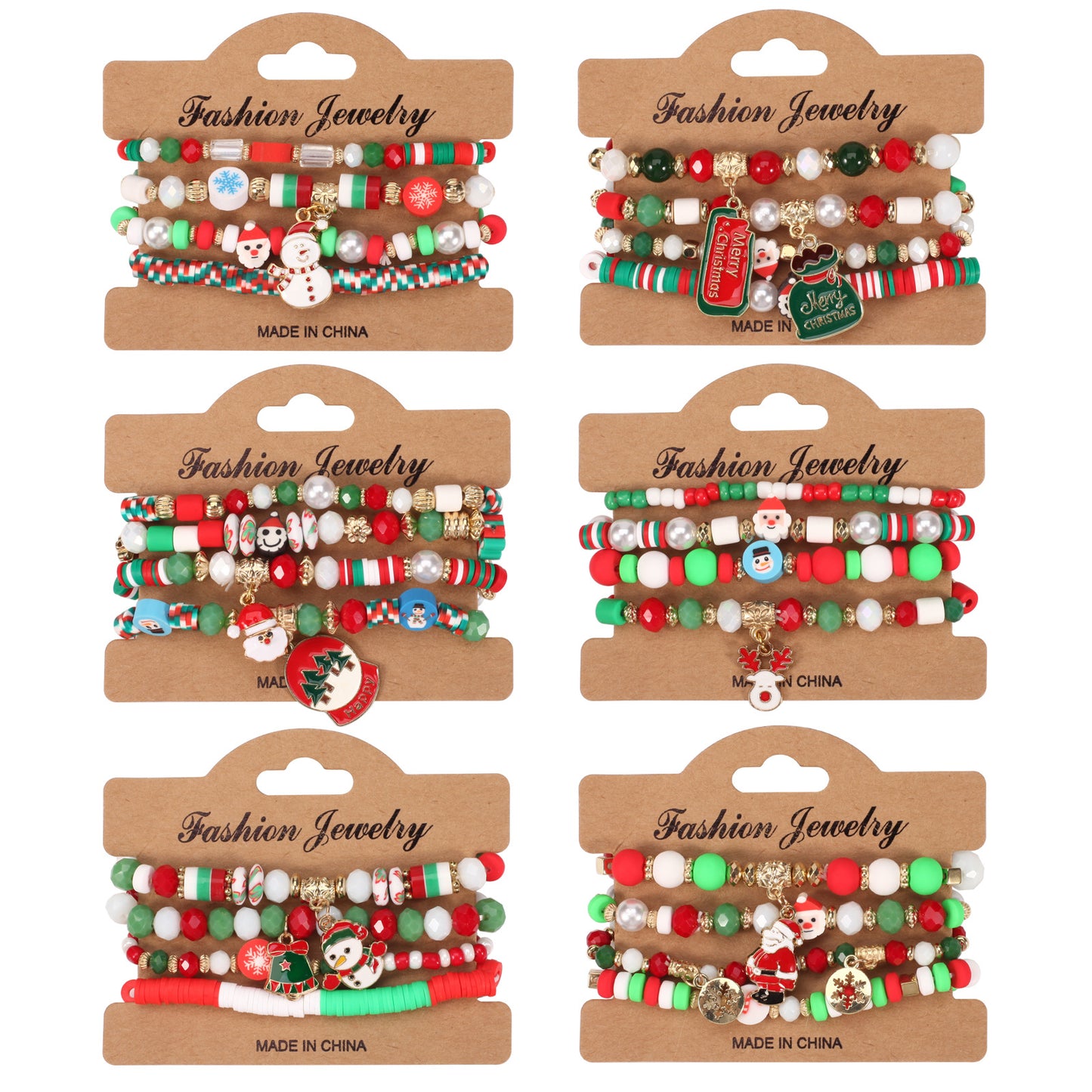 festive Christmas Charm Bracelet