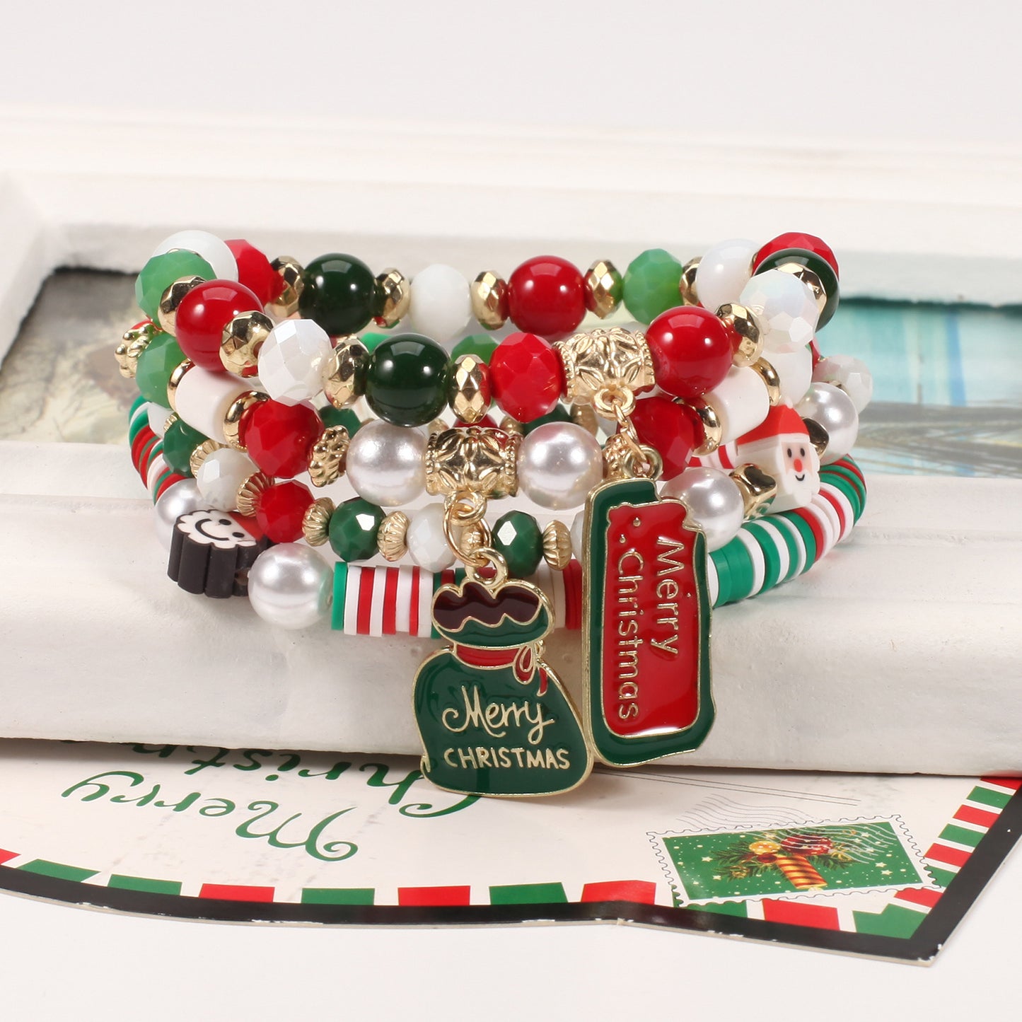 festive Christmas Charm Bracelet