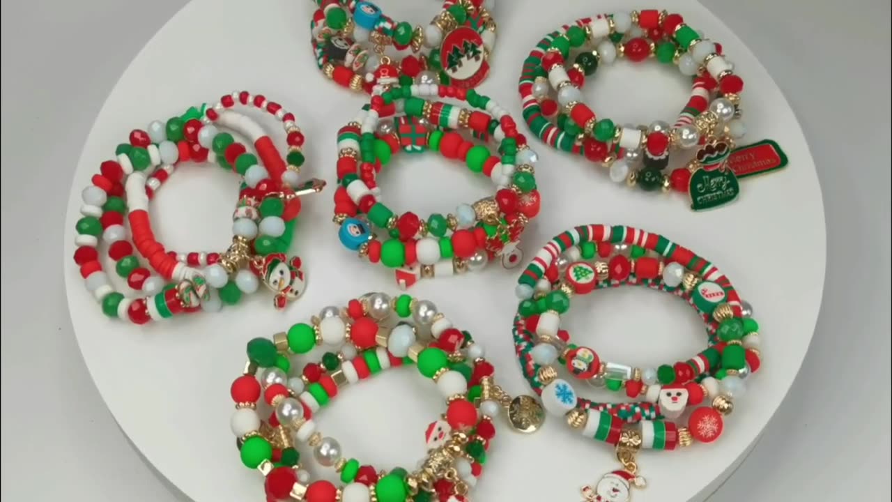 festive Christmas Charm Bracelet