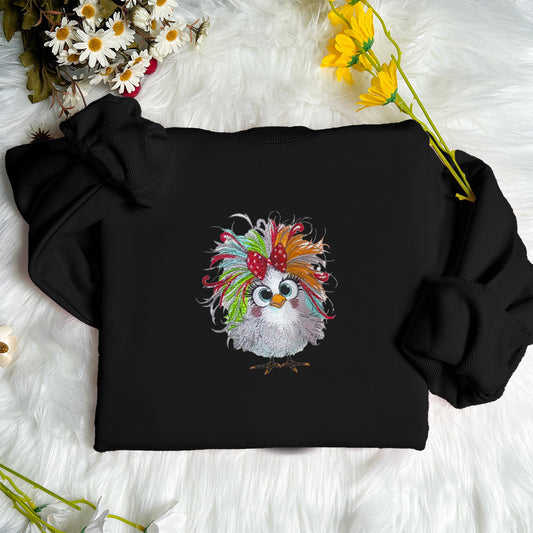 Customizable Cool Chick Embroidery T-shirt/Sweatshirt/Hoodie - Unique Designs for Young Fashion Enthusiasts!