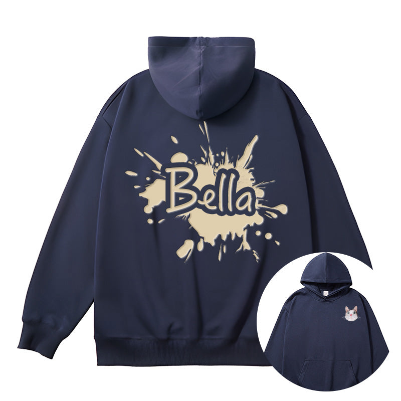 Trendy Fashion Hooded Sweatshirt with Heat-Printed Design