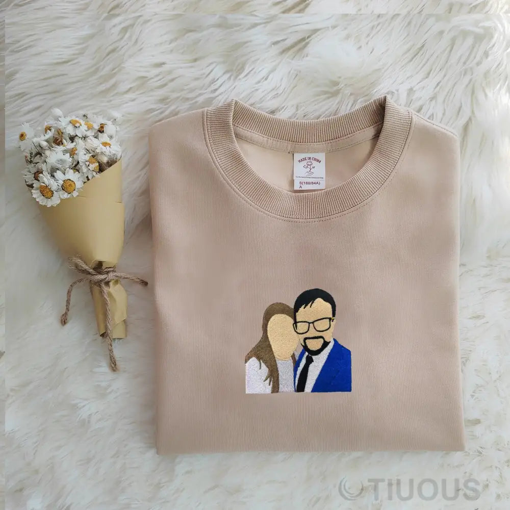 Couples Custom Embroidered Hoodies: Unique Love Customized Style
