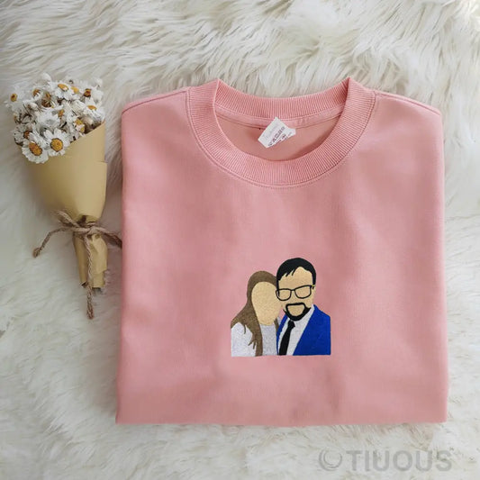 Couples Custom Embroidered Hoodies: Unique Love Customized Style