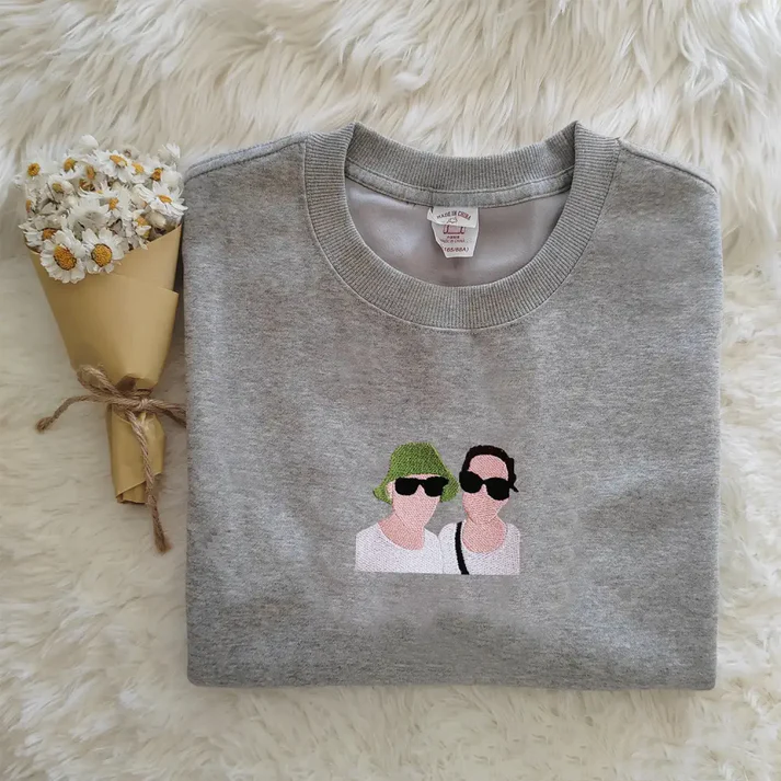Couple's Custom Embroidered Sweatshirts: Perfect Pairing