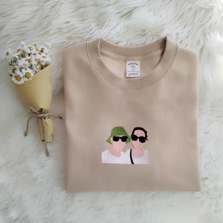 Couple's Custom Embroidered Sweatshirts: Perfect Pairing