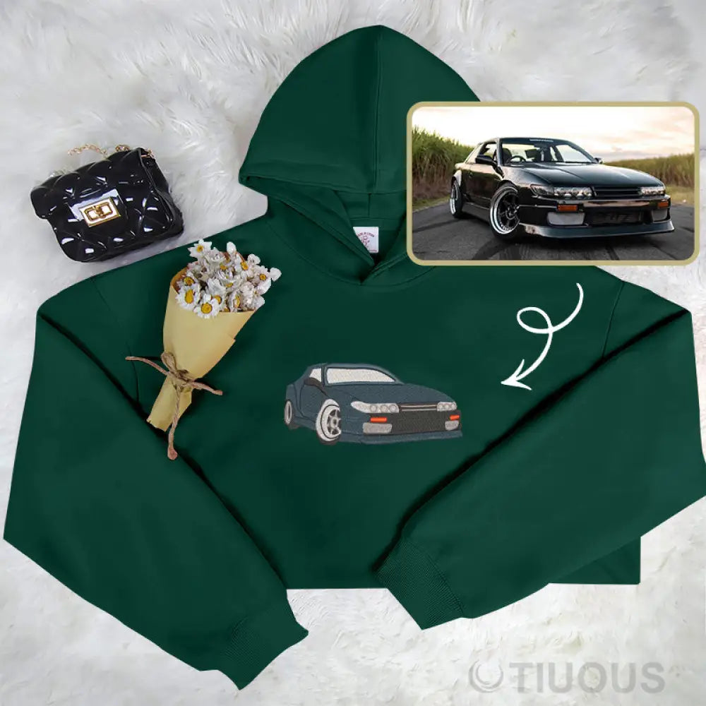 Custom Car Embroidered Sweatshirt: Drive In Style