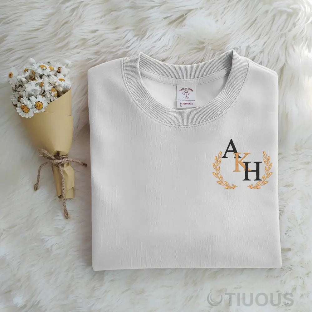 Custom Embroidered Letter Sweatshirts: Personalized Style