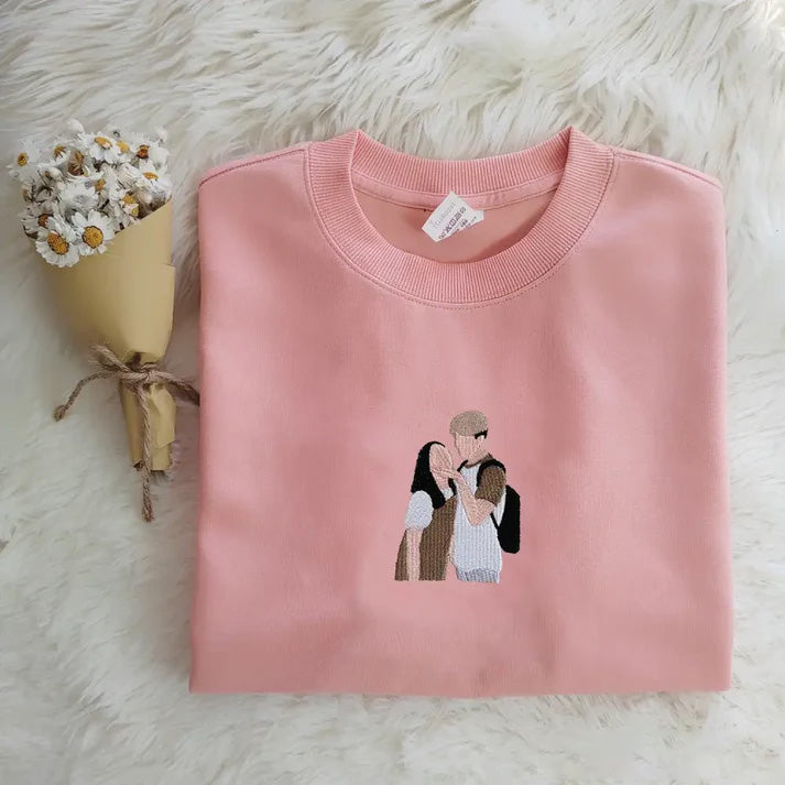Custom Embroidered Sweatshirts for Him and Her，Best Couple Gifts