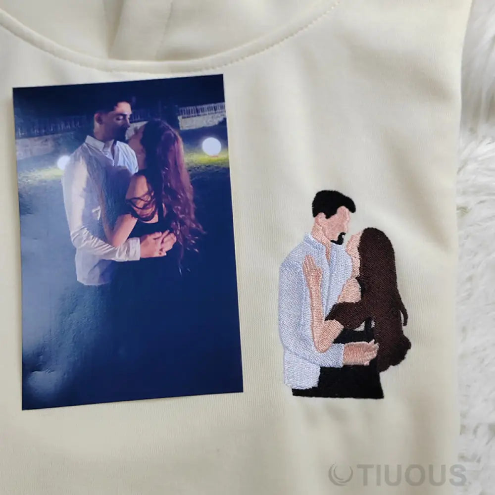 Custom Embroidery Personalized Love Stitched On Cozy Sweatshirts