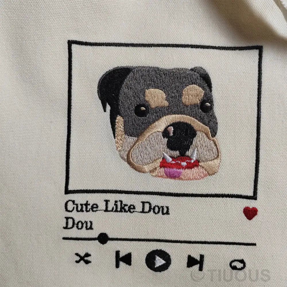 Customized Embroidered Canvas Bag Colorful