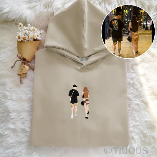 Customized Embroidered Hoodies For Couple Photos The Best Matching Hoodie Romantic Personality