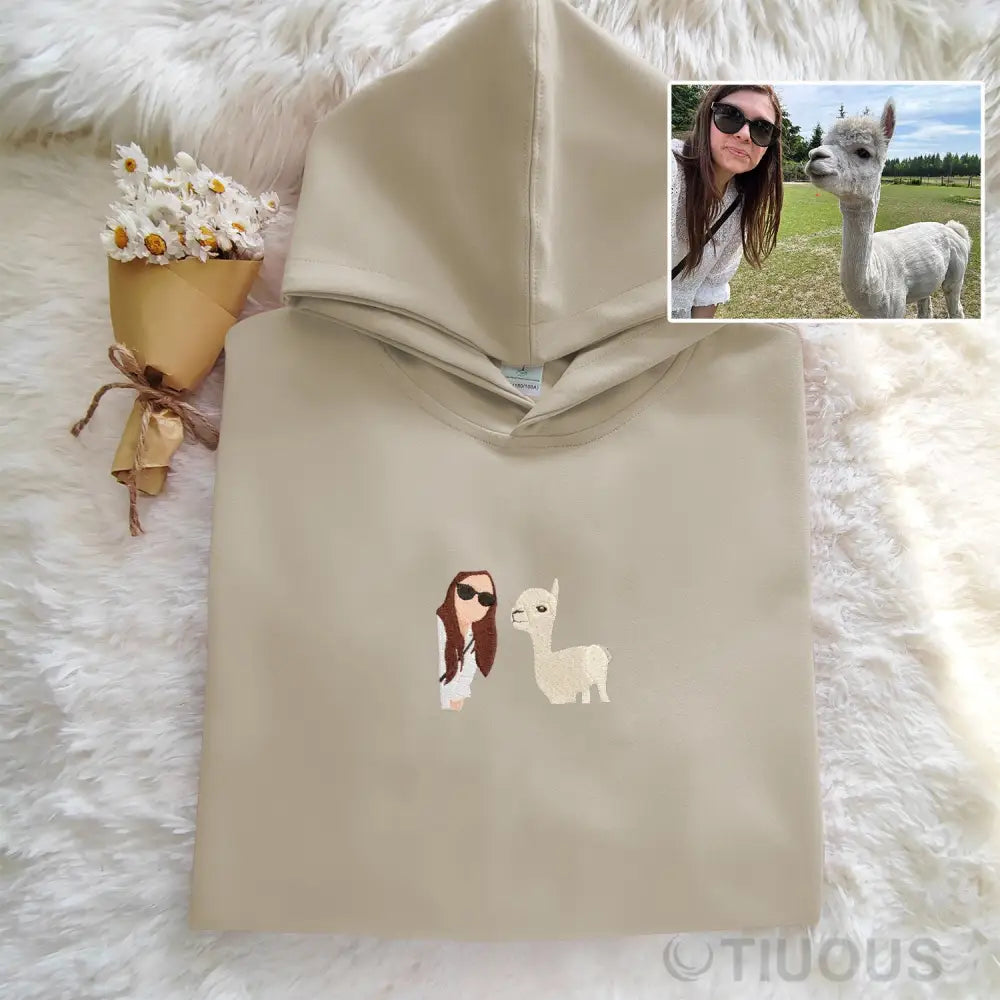 Zoo Photo Custom Embroidered Hoodie Personalized Best Matching