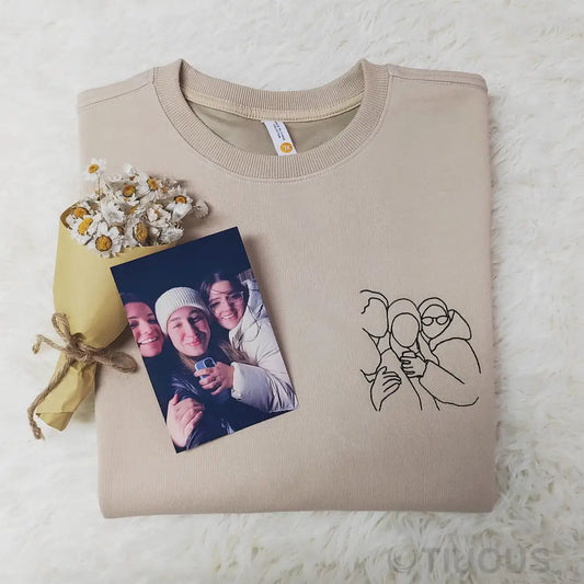 Customized Embroidered Sweatshirts For Family And Friends
