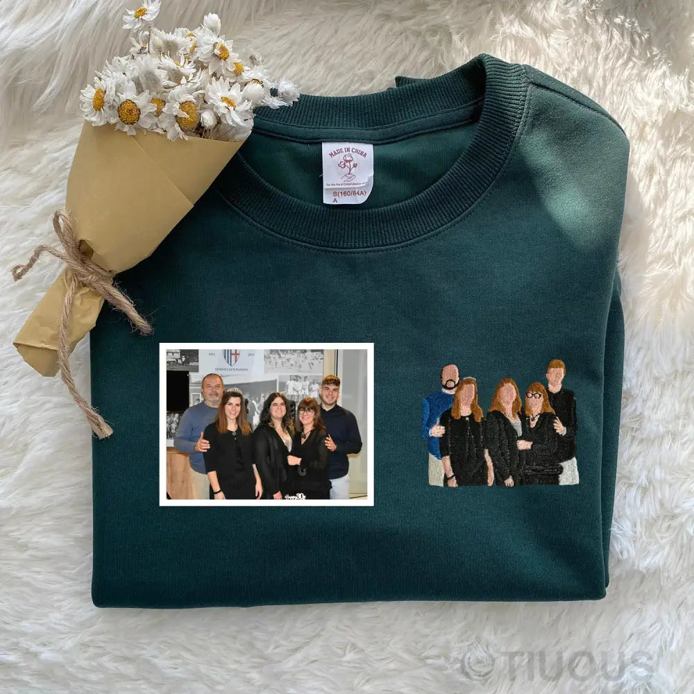 Customized Family Bond: Embroidered Clothing
