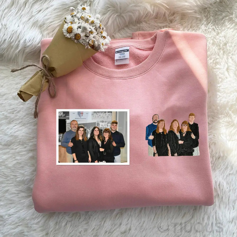 Customized Family Bond: Embroidered Clothing