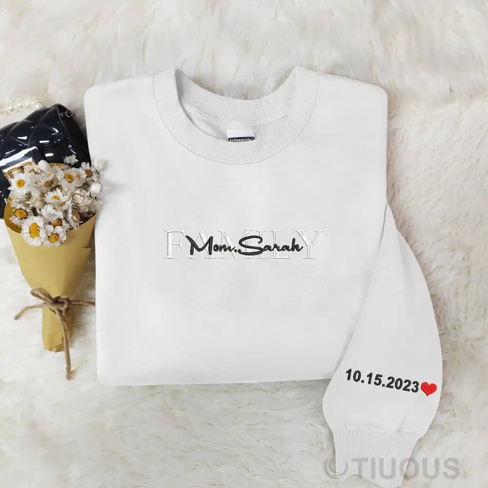 Customized Name Embroidery For Family Members: Love