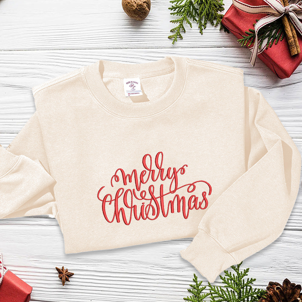 Customized Christmas Element Hoodie | Available in Six Colors with Unique Embroidery, Make This Christmas Even More Special!