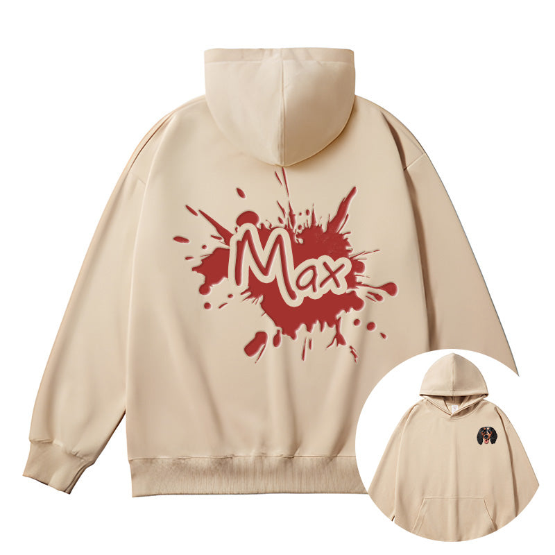 Trendy Fashion Hooded Sweatshirt with Heat-Printed Design