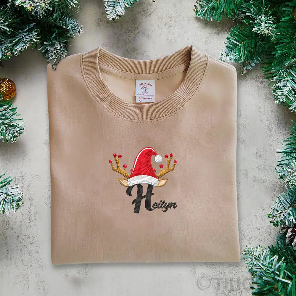 Personalized Holiday Apparel: Christmas Letter Embroidered Sweatshirts