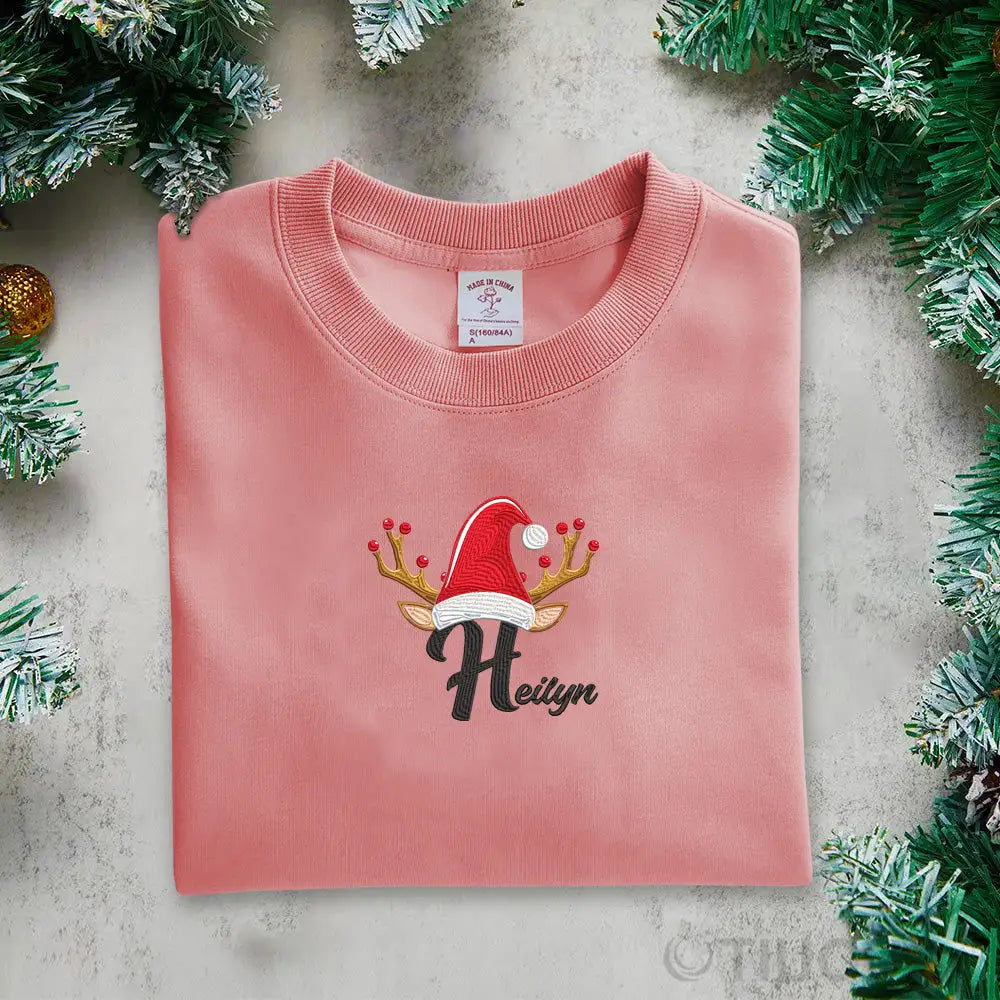 Personalized Holiday Apparel: Christmas Letter Embroidered Sweatshirts