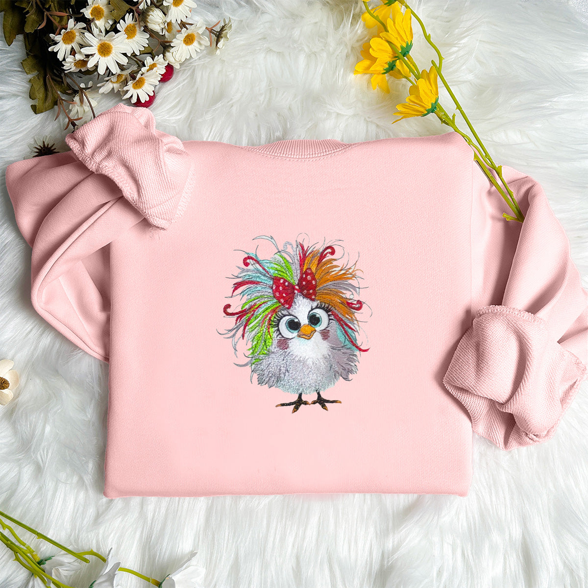 Customizable Cool Chick Embroidery T-shirt/Sweatshirt/Hoodie - Unique Designs for Young Fashion Enthusiasts!