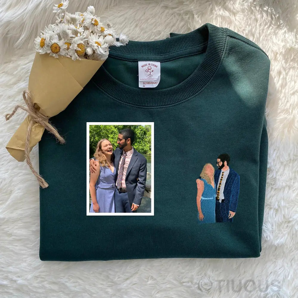 Tailored Couple Embroidered Sweatshirts Love In Stitches